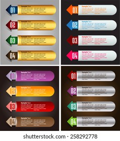 colorful modern text box template for website computer graphic and internet, numbers. Set of color frames for text or quotes. brochure. many, various
