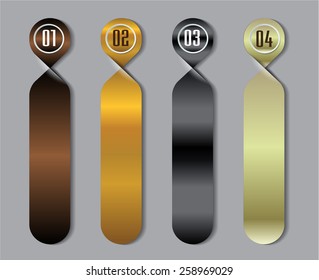 colorful modern text box template for website computer graphic business and internet, numbers