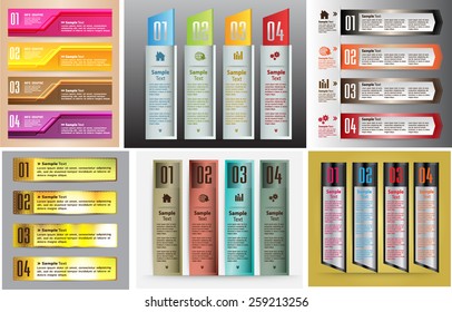 colorful modern text box template for website computer graphic business and internet, numbers. Set of color frames for text or quotes. brochure. many, various. gold. silver.