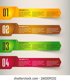 colorful modern text box template for website computer graphic business and internet, numbers.