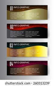colorful modern text box template for website computer graphic and internet, numbers. label. banner. card. 