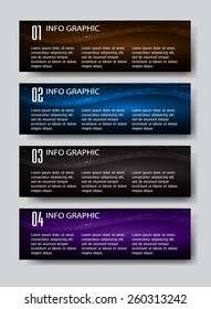 colorful modern text box template for website computer graphic and internet, numbers. label. banner. card. 