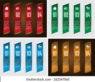 colorful modern text box template for website computer graphic technology and internet, numbers. Set of color frames for text or quotes. brochure. many, various