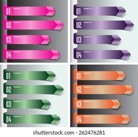 colorful modern text box template for website computer graphic technology and internet, numbers. Set of color frames for text or quotes. brochure. many, various