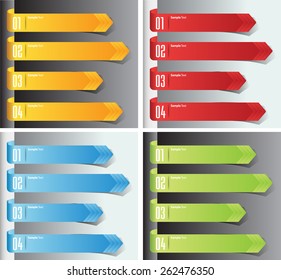 colorful modern text box template for website computer graphic technology and internet, numbers. Set of color frames for text or quotes. brochure. many, various