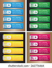 colorful modern text box template for website computer graphic technology and internet, numbers. Set of color frames for text or quotes. brochure. many, various