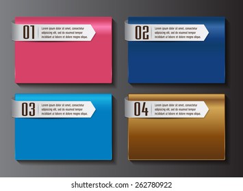 colorful modern text box template for website computer graphic technology and internet, numbers. Set of color frames for text or quotes. brochure. many, various