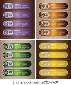 colorful modern text box template for website computer graphic and internet, numbers. Set of color frames for text or quotes. brochure. many, various
