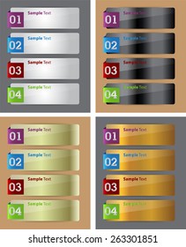colorful modern text box template for website computer graphic and internet, numbers. Set of color frames for text or quotes. brochure. many, various