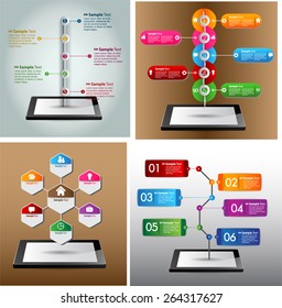 colorful modern text box template for website computer graphic technology and internet, numbers. Set of color frames for text or quotes. brochure. many, various