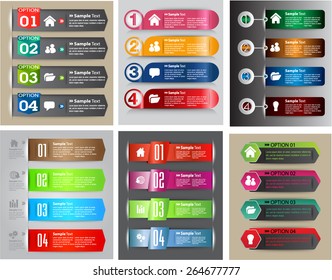 colorful modern text box template for website computer graphic technology and internet, numbers. Set of color frames for text or quotes. brochure. many, various