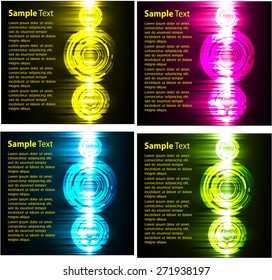 colorful modern text box template for website computer graphic and internet, numbers. Set of color frames for text or quotes. brochure. many, various