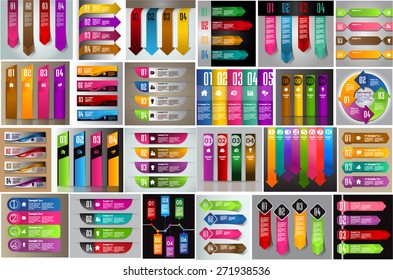colorful modern text box template for website computer graphic and internet, numbers. Set of color frames for text or quotes. brochure. many, various