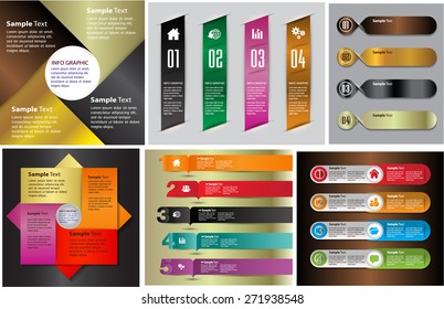colorful modern text box template for website computer graphic and internet, numbers. Set of color frames for text or quotes. brochure. many, various