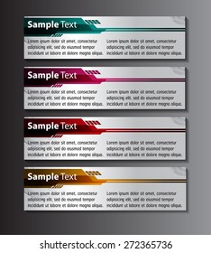 colorful modern text box template for website computer graphic business and internet, numbers. label. card. banner label Leaflet brochure flyer magazine ad. paper. poster. artwork. object. publishing.