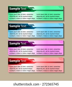 colorful modern text box template for website computer graphic business and internet, numbers. label. card. banner label Leaflet brochure flyer magazine ad. paper. poster. artwork. object. publishing.
