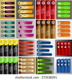 colorful modern text box template for website computer graphic technology business and internet, numbers. Set of color frames for text or quotes. card brochure. many, various. infographics