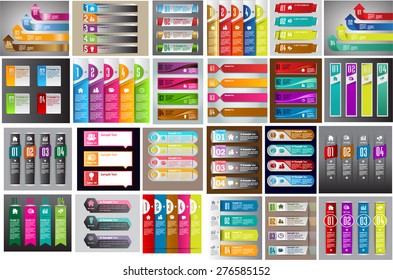 colorful modern text box template for website computer graphic and internet, numbers. Set of color frames for text or quotes. brochure. many, various. infographics.