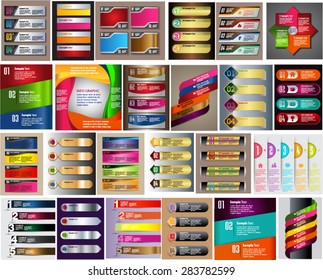 colorful modern text box template for website computer graphic technology and internet, numbers. Set of color frames for text or quotes. brochure. many, various. infographics.