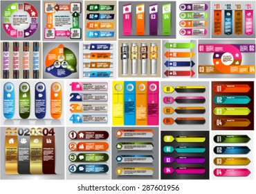 colorful modern text box template for website computer graphic technology and internet, numbers. Set of color frames for text or quotes. brochure. many, various. infographics