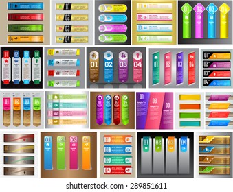 colorful modern text box template for website computer graphic technology and internet, numbers. Set of color frames for text or quotes. brochure. many, various. infographics