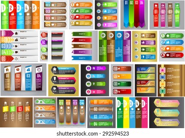 colorful modern text box template for website computer graphic technology and internet, numbers. Set of color frames for text or quotes. brochure. many, various. infographics.