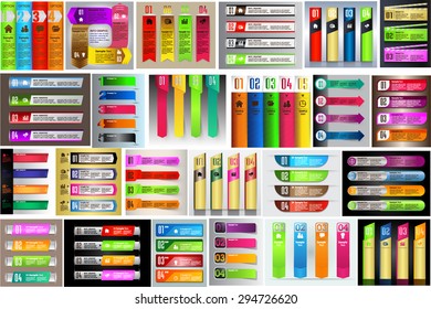 colorful modern text box template for website computer graphic and internet, numbers. Set of color frames for text or quotes. brochure. many, various. infographics