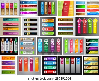 colorful modern text box template for website computer graphic technology and internet, numbers. Set of color frames for text or quotes. brochure. many, various. infographics