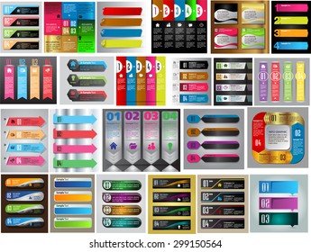 colorful modern text box template for website computer graphic technology and internet, numbers. Set of color frames for text or quotes. brochure. many, various. infographics.