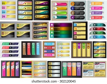 colorful modern text box template for website computer graphic technology and internet, numbers. Set of color frames for text or quotes. brochure. many, various. infographics