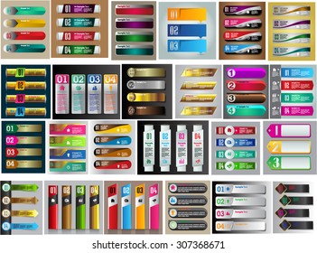 colorful modern text box template for website computer graphic technology and internet, numbers. Set of color frames for text or quotes. brochure. many, various