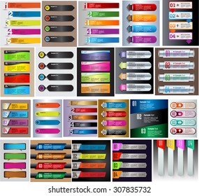 colorful modern text box template for website computer graphic and internet, numbers. Set of color frames for text or quotes. brochure. many, various. infographics. business