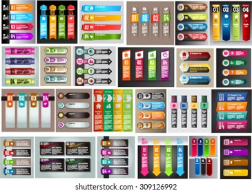 colorful modern text box template for website computer graphic technology and internet, numbers. Set of color frames for text or quotes. brochure. many, various. business. infographics