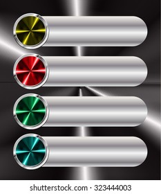 colorful modern text box template for website computer graphic technology and internet. silver