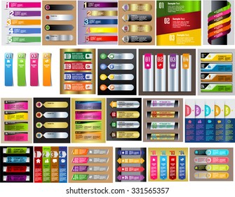 colorful modern text box template for website computer graphic technology and internet, numbers. Set of color frames for text or quotes. brochure. many, various. business