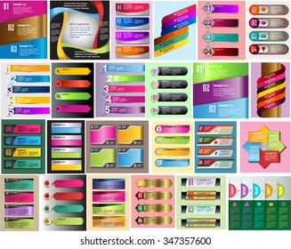 colorful modern text box template for website computer graphic technology and internet, numbers. Set of color frames for text or quotes. brochure. many, various. infographics