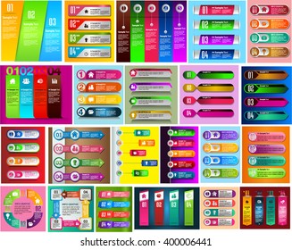 colorful modern text box template for website computer graphic technology and internet, numbers. Set of color frames for text or quotes.  infographics.