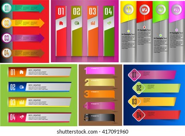 colorful modern text box template for website computer graphic and internet, numbers. Set of color frames for text or quotes. brochure. many, various