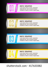 colorful modern text box template for website computer graphic technology and internet, numbers. Set of color frames for text or quotes. brochure. many, various