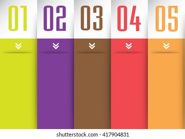 colorful modern text box template for website computer graphic technology and internet, numbers. Set of color frames for text or quotes. brochure. many, various