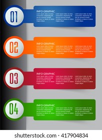 colorful modern text box template for website computer graphic technology and internet, numbers. Set of color frames for text or quotes. brochure. many, various
