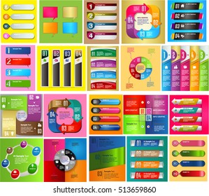 colorful modern text box template for website computer graphic technology and internet, numbers. Set of color frames for text or quotes. brochure. many, various