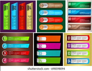colorful modern text box template for website computer graphic technology and internet, numbers. Set of color frames for text or quotes. brochure, banner