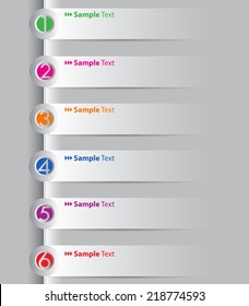colorful modern text box time line template for website graphic and business, text box. 