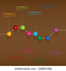 colorful modern text box time line template for website computer graphic and internet, text box. 