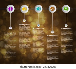 colorful modern text box time line template for website, icon, speech bubble, text box.