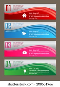 colorful modern text box for website graphic and business, numbers.