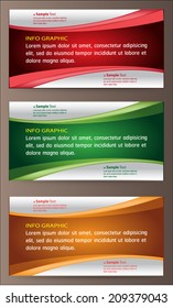 colorful modern text box for website graphic and business, numbers, icon. 