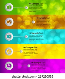 colorful modern text box for website computer graphic and technology. Abstract vector background, colorful lights elements. 