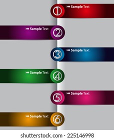 colorful modern time line template for website computer graphic and technology. text box. 